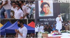 lata mangeshkar dead, funeral
