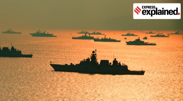 Indian Navy, Indian Navy Presidential Fleet Review, Presidential Navy Fleet Review, Ram Nath Kovind, President Ram Nath Kovind, INS Sumitra, Vishakhapatnam, Explained, Indian Express Explained, Indian Express, India news, current affairs, Indian Express News Service, Express News Service, Express News, Indian Express India News