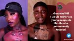 Nigerian artists paint portraits on her body, Nigerian make up art paints on her body, body art, Indian Express