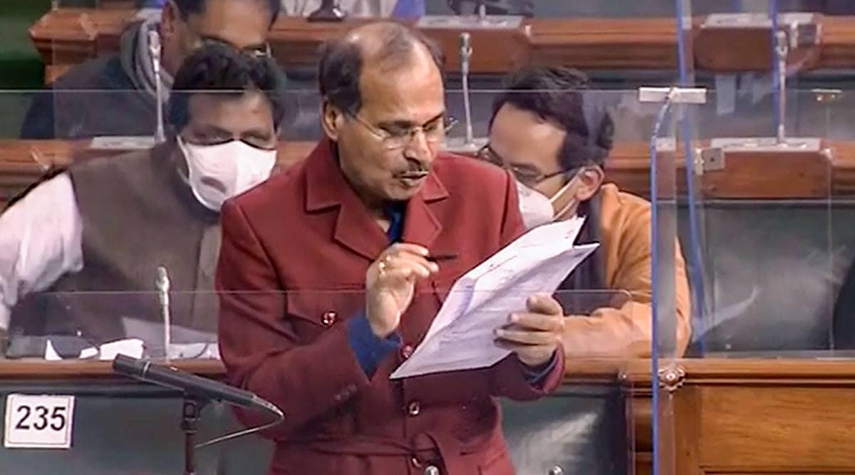 Adhir Ranjan Chowdhury, Prime Minister Narendra Modi, BJP, Congress, Lok Sabha, National War Memorial, Hindu Raj, China, Line of Actual Control, indian express