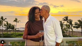 Barack Obama, Barack Obama and Michelle Obama, Barack Obama Valentine's Day wish for wife Michelle, Michelle Obama smile, indian express news