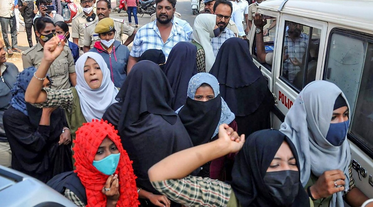 58 girls suspended from college in K'taka for wearing Hijab ...
