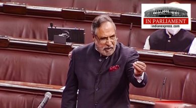 Congress leader Anand Sharma, Rajya Sabha, Rajya Sabha latest news, Parliament latest news, hate speech, Subhas Chandra Bose, Sardar Vallabhbhai Patel, Motion of Thanks,