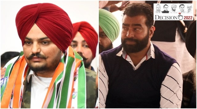 Congress party’s candidate from Mansa, Sidhu Moosewala and Samyukta Samaj Morcha (SSM)’s nominee from Maur, Lakha Sidhana. (Express photos)