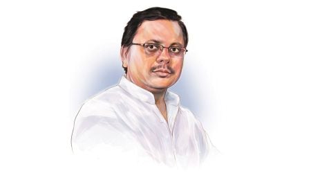 Pushkar Singh Dhami, Uttarakhand, Uttarakhand latest news, Pushkar Singh Dhami latest news, assembly elections, 2022 elections, BJP, Narendra Modi, Trivendra Singh Rawat, Char Dham Devasthanam Board, Yati Narsinghanand, Periodic Labour Force Survey, Khatima, indian express ideas exchange, indian express