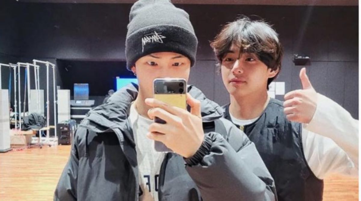BTS' V and RM play around with mirror photography and confuse ARMY