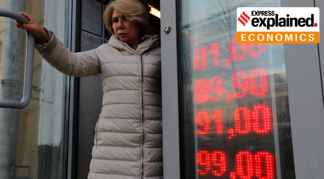 The Russian ruble tanked over a looming fear of a run on its banks. (Photo: AP)