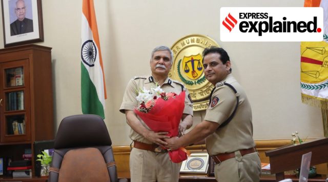 Sanjay Pandey was Monday appointed the Commissioner of Mumbai Police. (Express Photo: Ganesh Shirsekar)
