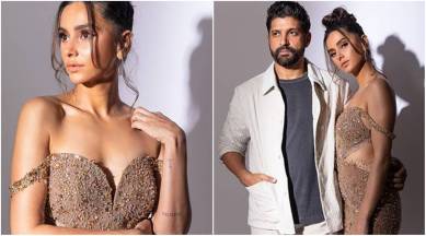 Shibani Dandekar gets a tattoo of her wedding date with Farhan Akhtar,  introduces 'The Akhtars'. See photos | Entertainment News,The Indian Express
