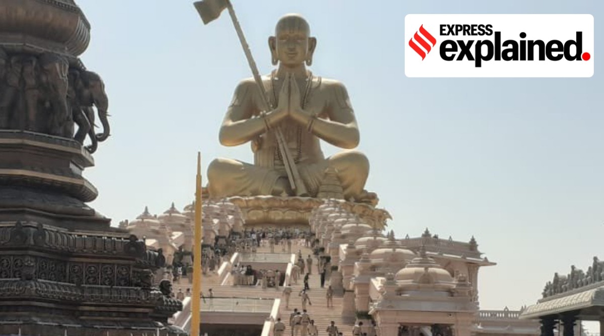 The Statue of Equality at Muchintal, Hyderabad (Twitter/@mb_telangana)