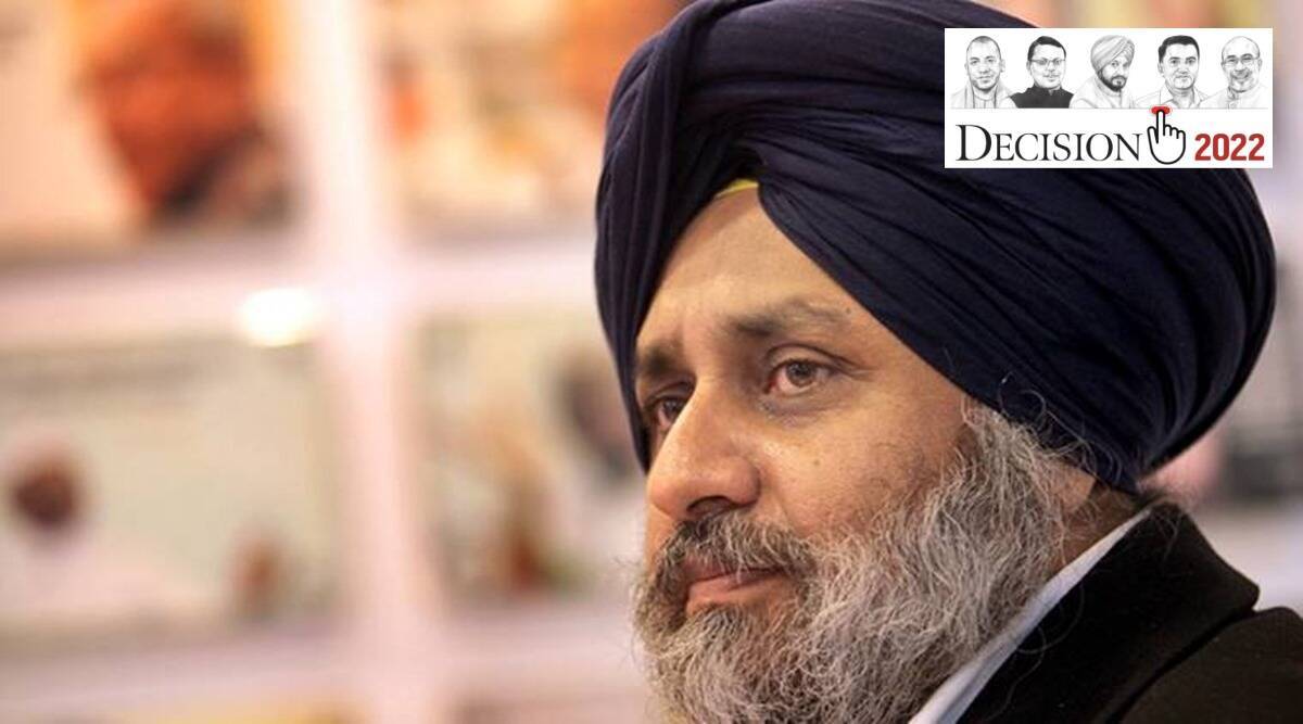 Shiromani Akali Dal, Sukhbir Singh Badal, Parkash Singh Badal, SAD-BSP alliance, Punjab, Punjab latest news, Punjab assembly elections, Punjab polls 2022, SAD, Punjab Congress, indian express