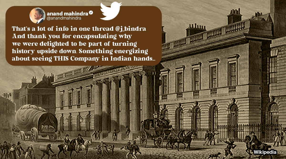 Anand Mahindra, East India Company, colonialism, twitter, East India Company bought by Indian, viral thread, indian express