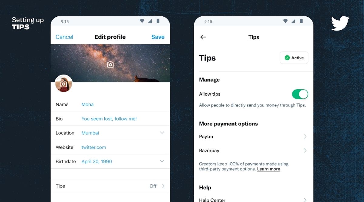 Twitter Tips, Twitter Tipping feature, Twitter Tips Paytm payment, Twitter Paytm feature, Twitter Tips Paytm