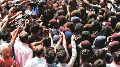 Karnataka, Karnataka latest news, Karnataka hijab, Udupi hijab, Udupi college, hijab ban, burqa, Government Pre-University College for Girls, Campus Front of India, Popular Front of India, Muslim women, Pro-Hindutva groups, Karnataka High Court, Babri Masjid demolition, CAA, NRC, indian express