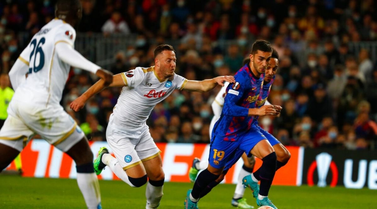 Barcelona is held by Napoli In the Europa League while Rangers shock Dortmund.
