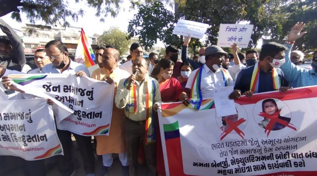 jain community, mahua moitra, ahmedabad, Gujarat, Gujarat news, Ahmedabad news, Indian express news, Indian express