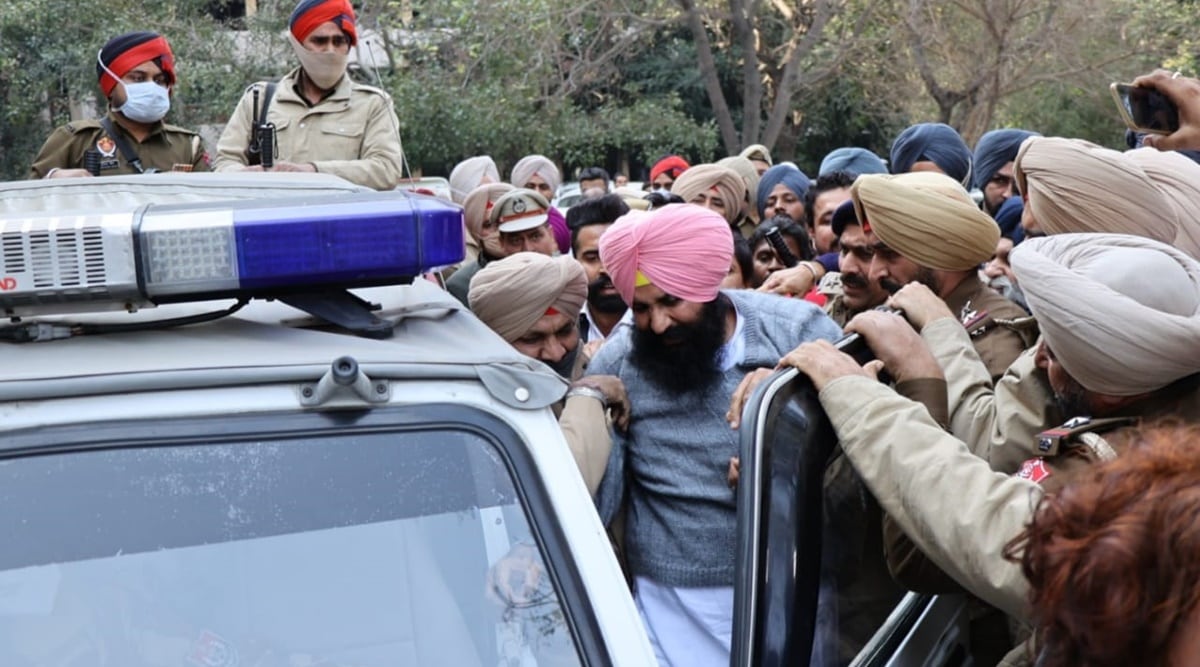 simarjeet bains congress LIP arrested ludhiana violence