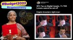 Budget 2022, Budget 2022-23, Union Budget 2022, Nirmala Sitharaman, budget 2020 crypto tax, budget 2022 digital asset tax, indian express