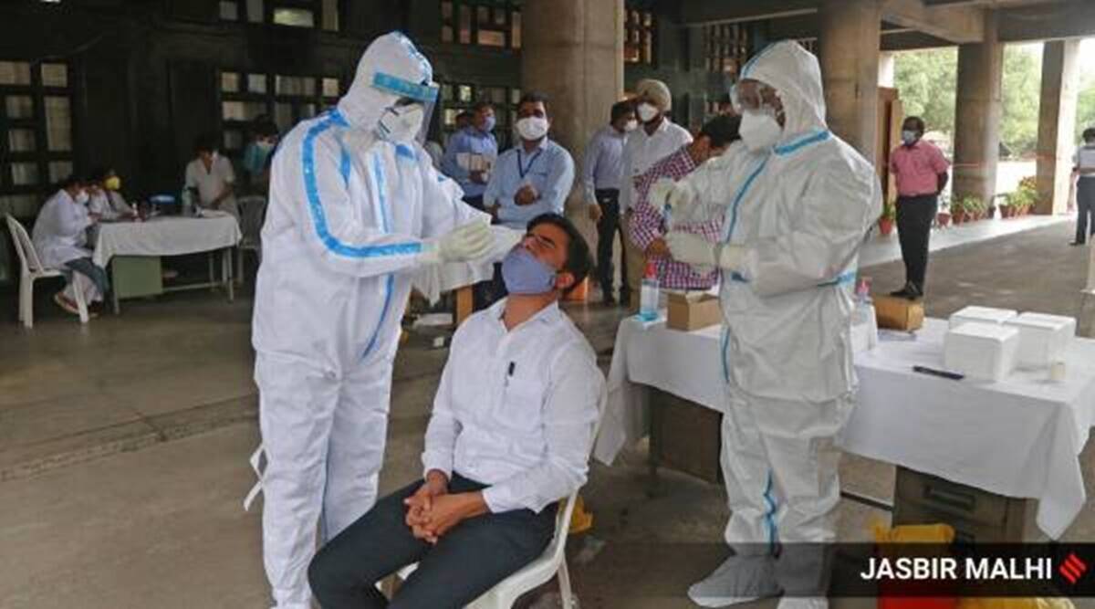 Chandigarh, Mohali, Panchkula, covid cases, coronavirus pandemic, third wave, omicron, indian express