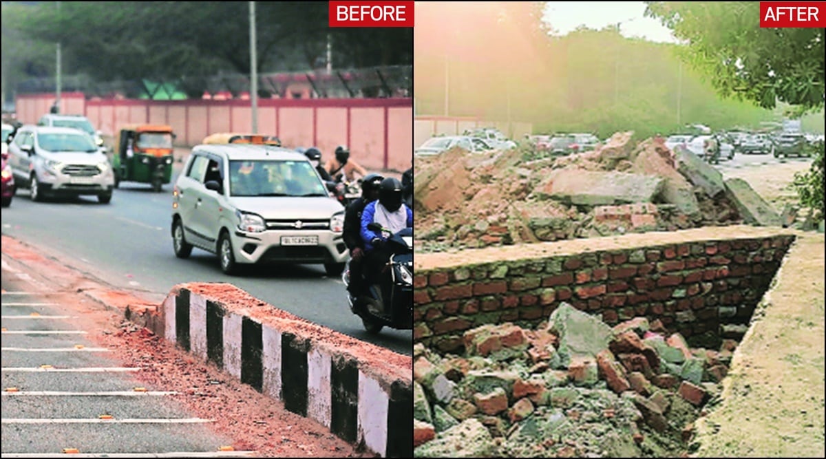 Broken divider removed, U-turn closed: Work begins to repair new RTR flyover