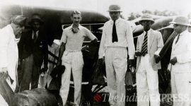 jrd tata, tata group air india, air india, jrd tata pilot licence, india first commercial pilot licence, jrd tata air india inaugural flight, indian express