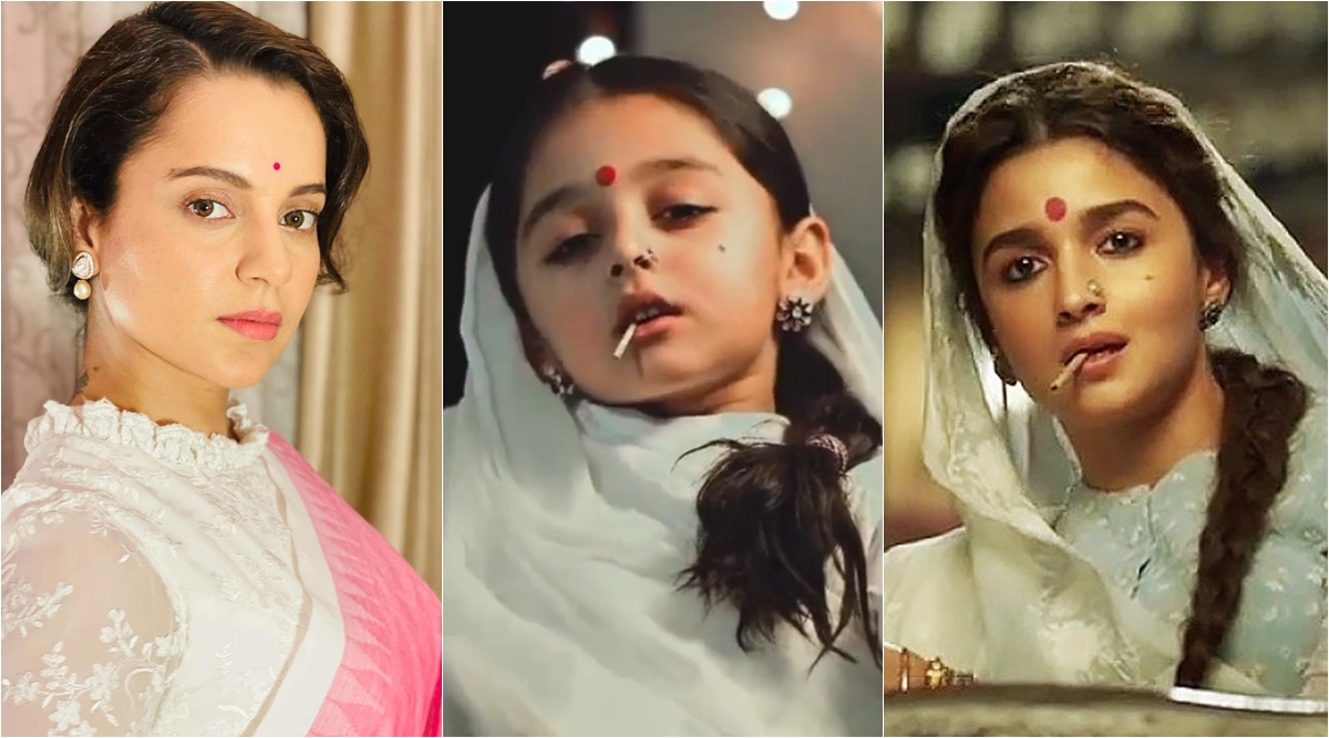 Alia Bhatt Ki Sexy Video Chodne Wali - Kangana Ranaut slams video of little girl imitating Alia Bhatt's Gangubai  Kathiawadi dialogue: 'Is it ok to sexualize her at this age?' | Bollywood  News - The Indian Express