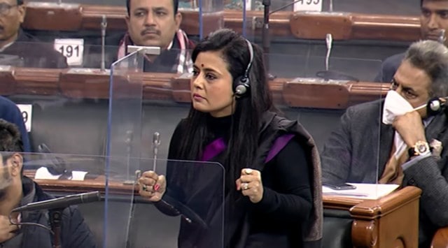TMC MP Mahua Moitra in Lok Sabha. (File)