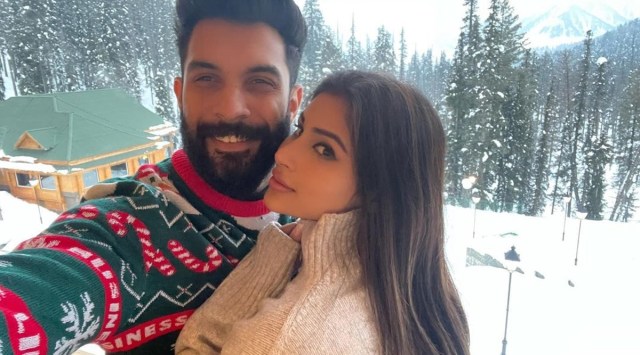 Newly wed couple Mouni Roy and Suraj Nambiar on their honeymoon in Kashmir. (Photo: Mouni Roy/ Instagram)