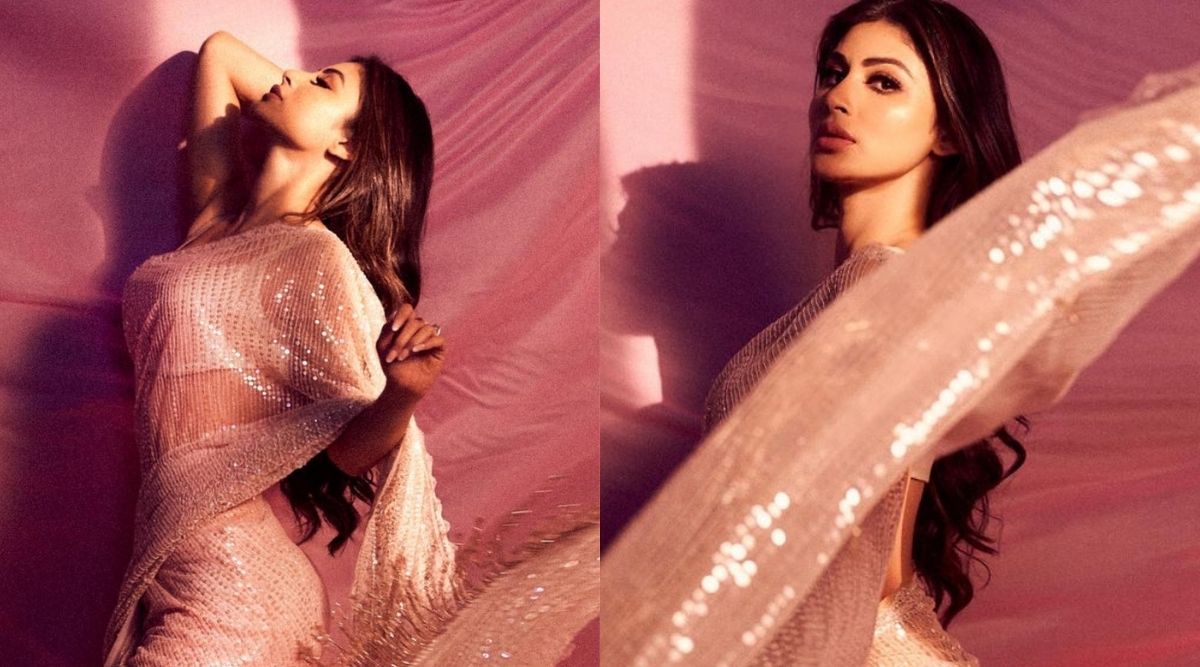'A sari girl forever': Mouni Roy jumps on the sequin bandwagon; see pics |  Fashion News - The Indian Express