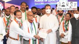 Goa, Goa assembly elections, assembly elections, Manipur, Congress, Congress latest news, Rahul Gandhi, Goa Forward Party, P Chidambaram, Lavoo Mamledar, Goa Forward Party President Vijai Sardesai, indian express