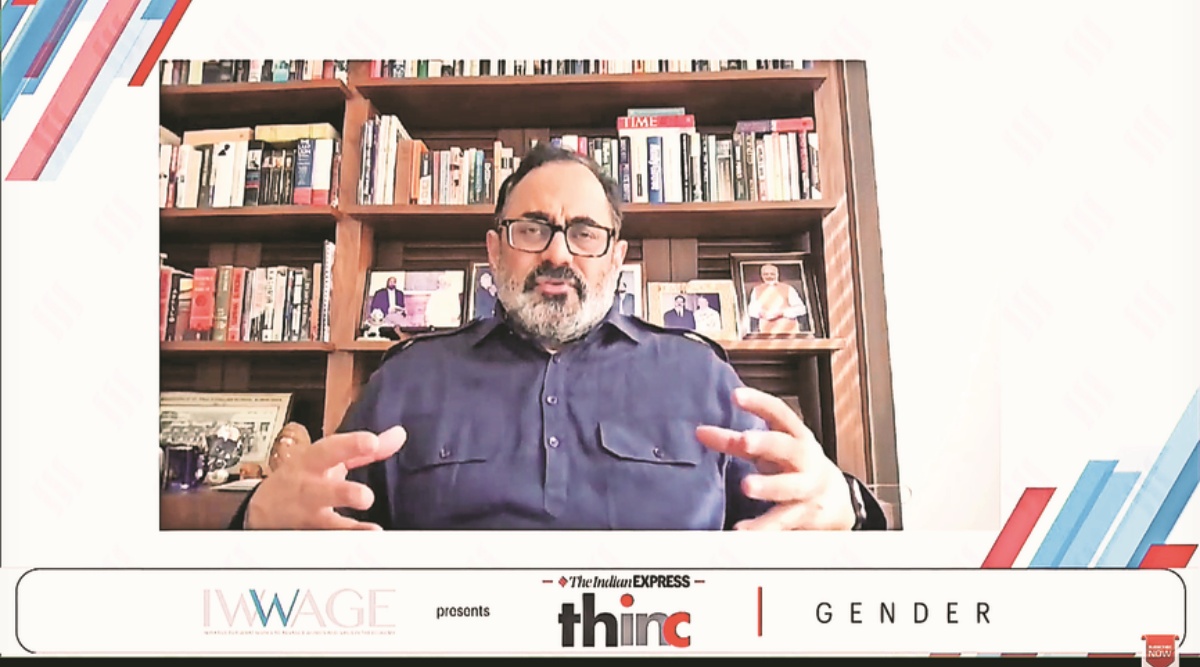 Rajeev Chandrasekhar, Minister of State for Skill Development and Entrepreneurship and Electronics and Information Technology, economic recovery, New Education Policy, Budget 2022, Union Budget, Nirmala Sitharaman, GDP growth, RBI, Indian Express, Business news, Indian express business news, Indian express, Indian express news, Current Affairs