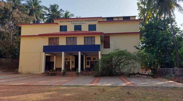 Government Pre-University College in Udupi. (Express Photo)