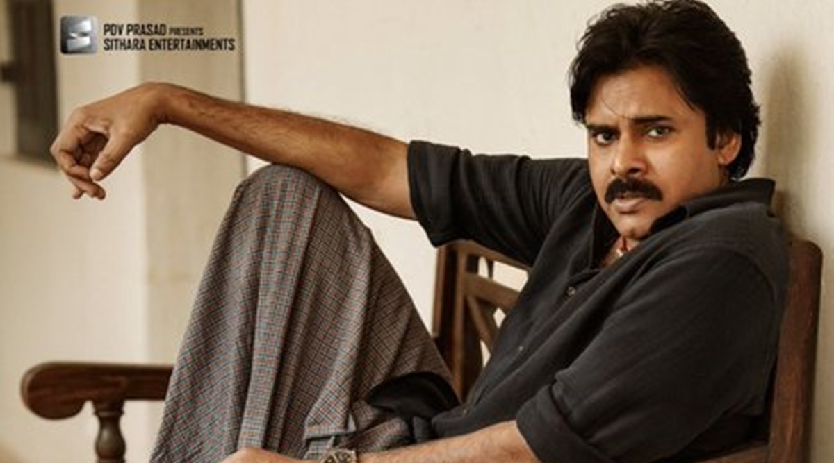 Pawan Kalyan in Bheemla Nayak. 