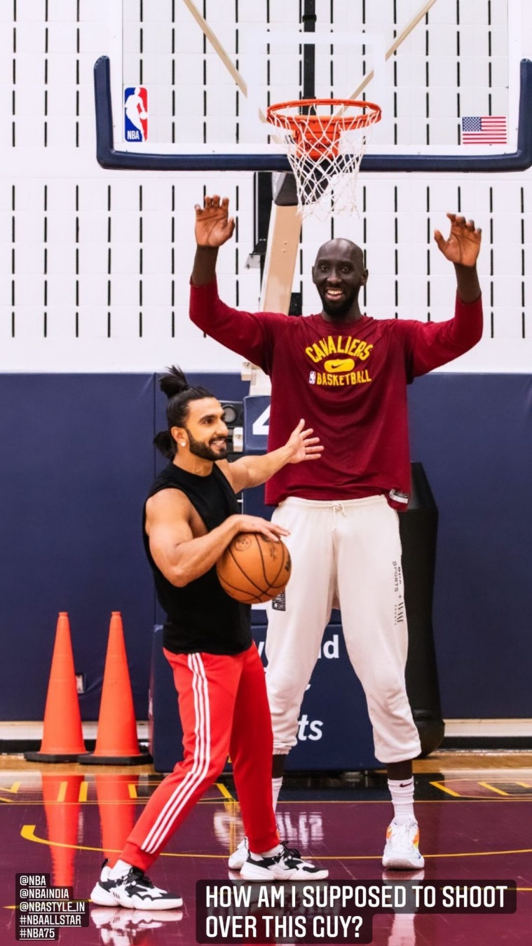 Ranveer Singh Thanks Fans As He Lives His Dream Of Playing At The NBA  All-Star Game