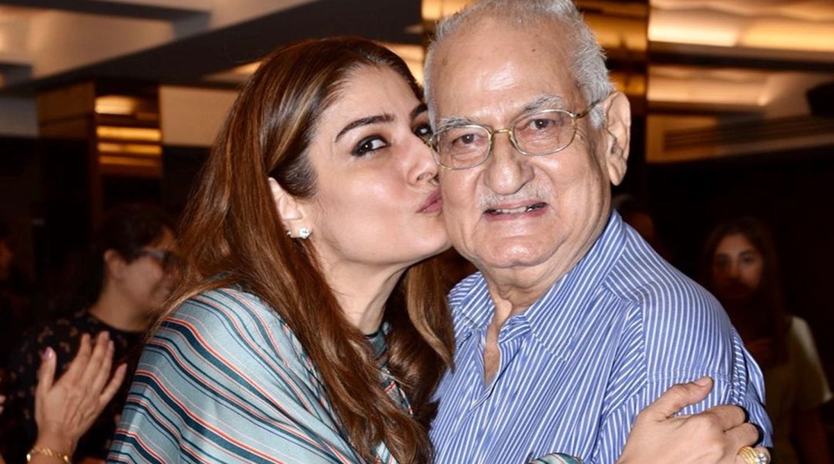 Raveena Tandon's dad Ravi Tandon dies at 85, actor writes: 'I'm never  letting go' | Entertainment News,The Indian Express