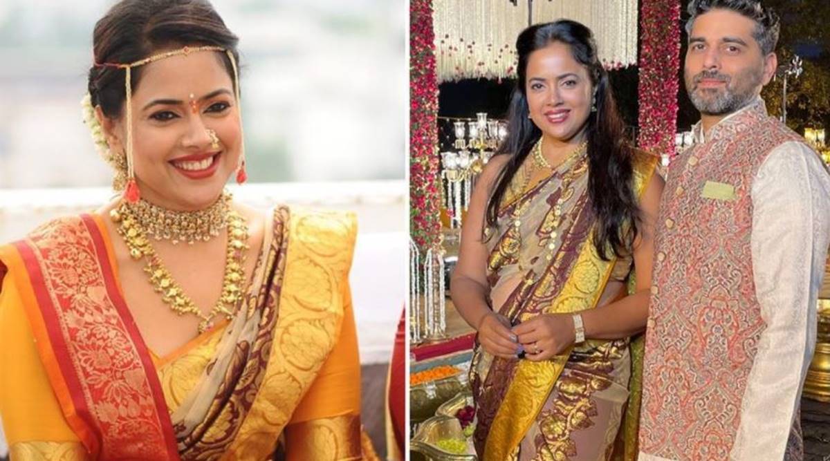 Sameera Reddy wears her wedding saree after 8 years, shares lovely ...