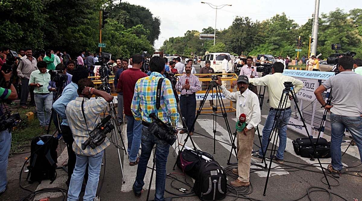 Journalists working with newspapers, news agencies, foreign publications, TV channels, etc. are also eligible for accreditation, based on the size of each platform. (Express File Photo)