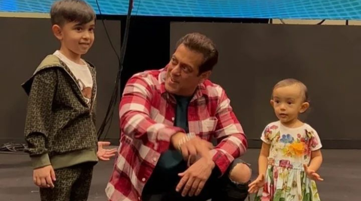 Salman Khan dances with nephew Ahil and niece Ayat, fans call him 'Best Mama' | Entertainment News,The Indian Express