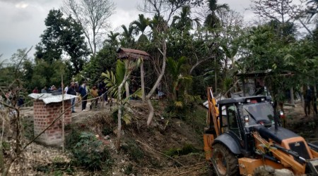 In the case of the Barpeta Sattra, it is alleged that almost 40 bighas belonging to the institution was encroached by the Bengali Muslim population. 