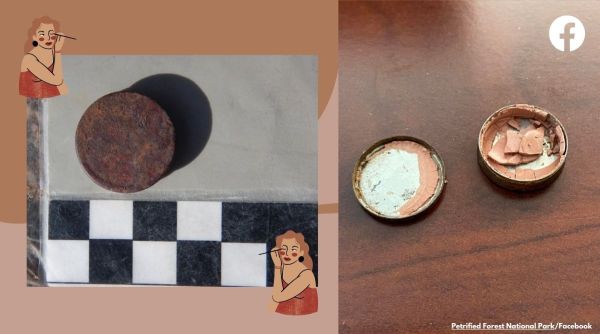 100 year old make up case, century old make up case with cosmetic found in Arizona, old make case discovered Petrified Forest National Park, make up artefact national park america, Indian Express