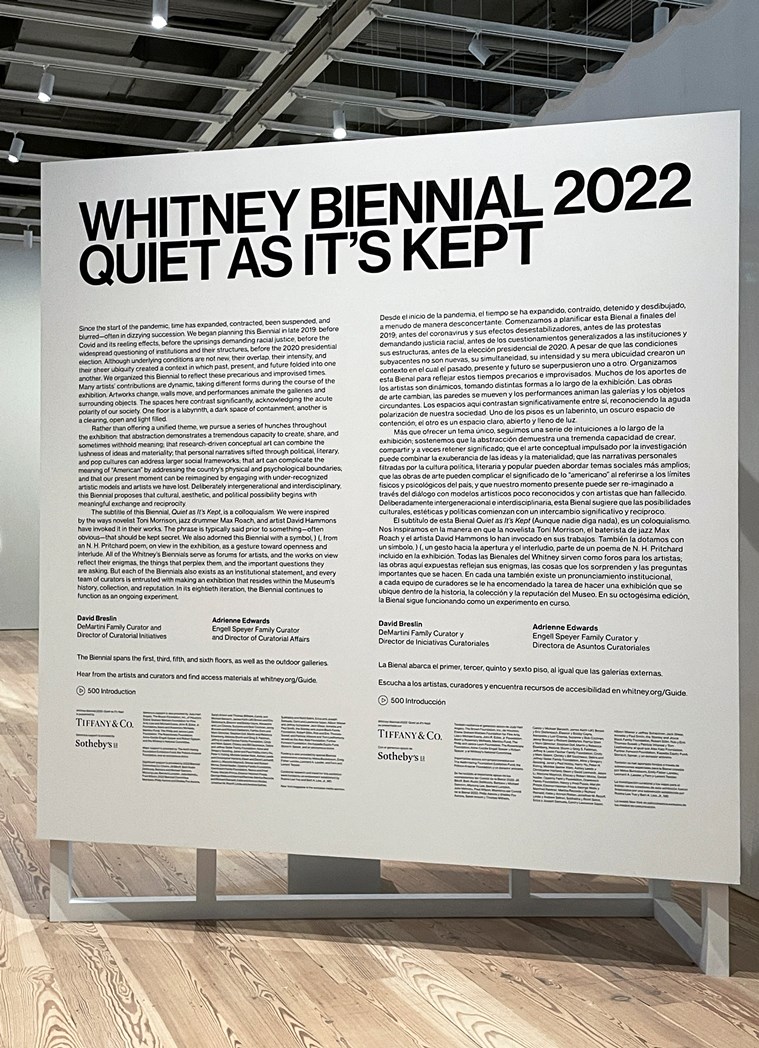 Whitney Biennial 2022, Whitney Biennial 2022 exhibition