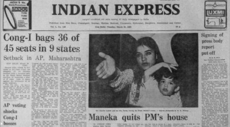Maneka Gandhi, Indira Gandhi, Supreme Court, Calcutta High Court, Bengal Polls On, Indian express, Opinion, Editorial, Current Affairs