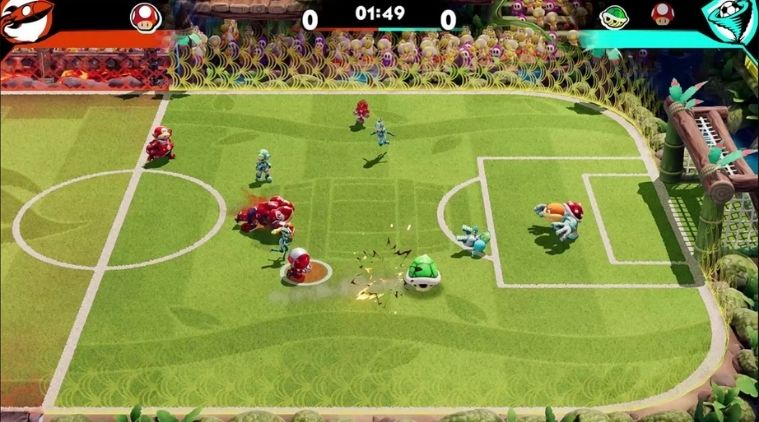 New mario shop strikers game