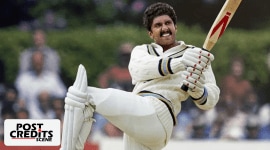 Ranveer Singh as Kapil Dev in a still from Kabir Khan's 83. 