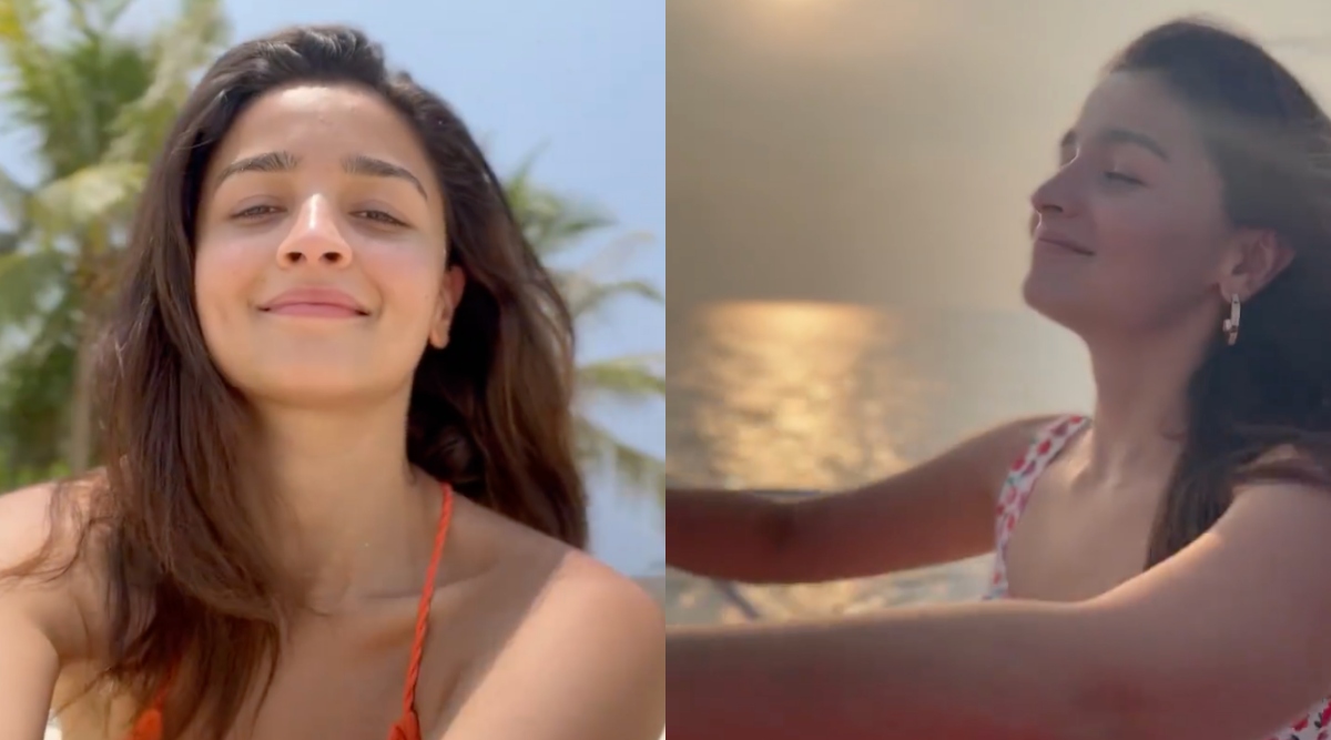 Alia Bhatt celebrated her 29th birthday on a private island with family.  Watch video | Entertainment News,The Indian Express