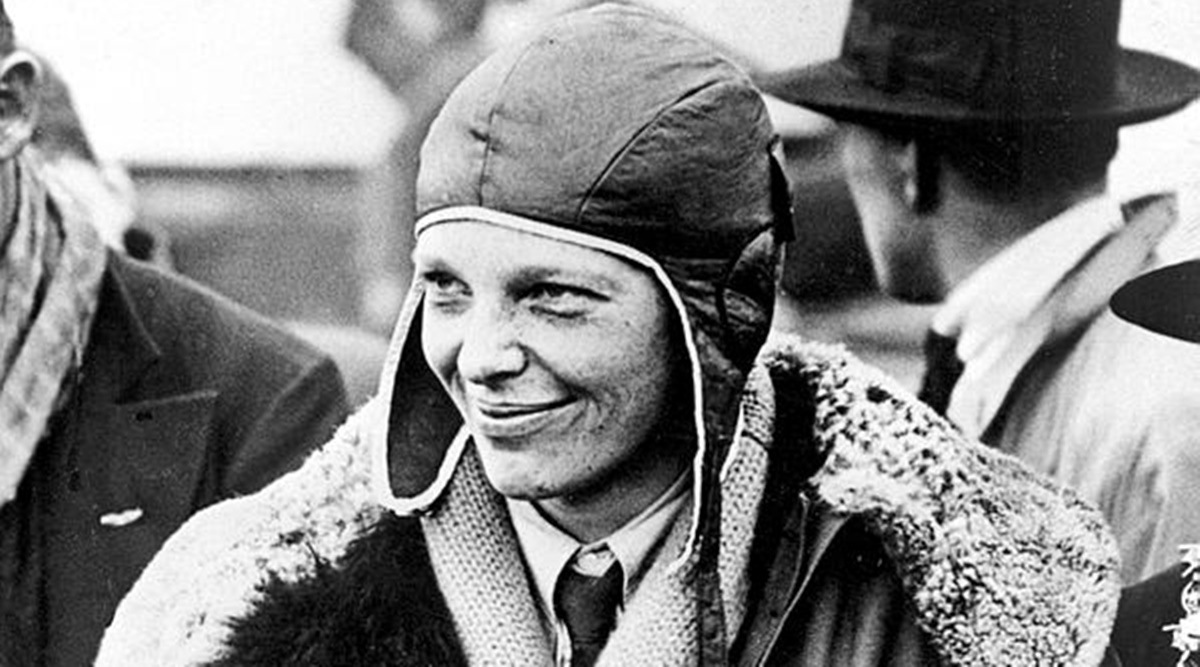 Amelia Earhart, Amelia Earhart news, Amelia Earhart helmet, Amelia Earhart helmet auction, first woman in a plane crossing the Atlantic, indian express news