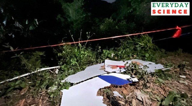 Debris at the site of a plane crash in Tengxian County in southern China's Guangxi Zhuang Autonomous Region. (Photo: AP)