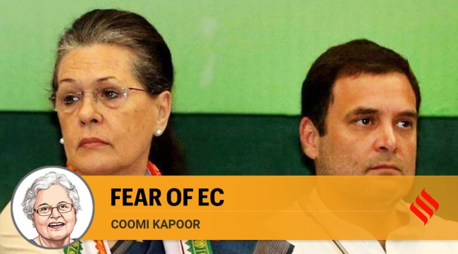 Sonia Gandhi with Rahul Gandhi. (File)