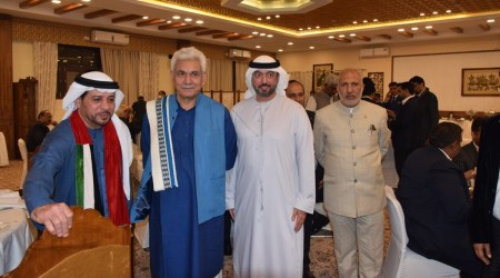 Gulf CEOs, Gulf entrepreneurs, Lt Governor Manoj Sinha, Kashmir, India news, Indian express, Indian express news, current affairs