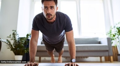 fitness, workout, workout sessions, push-ups, push-ups for experts, advanced level push-ups, indian express news